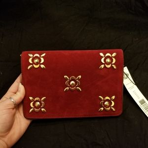 Kate Landry faux suede purse